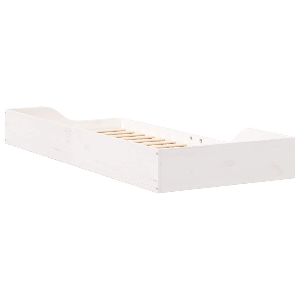 Sengestamme Hvit 90 x 210 cm Massiv furu