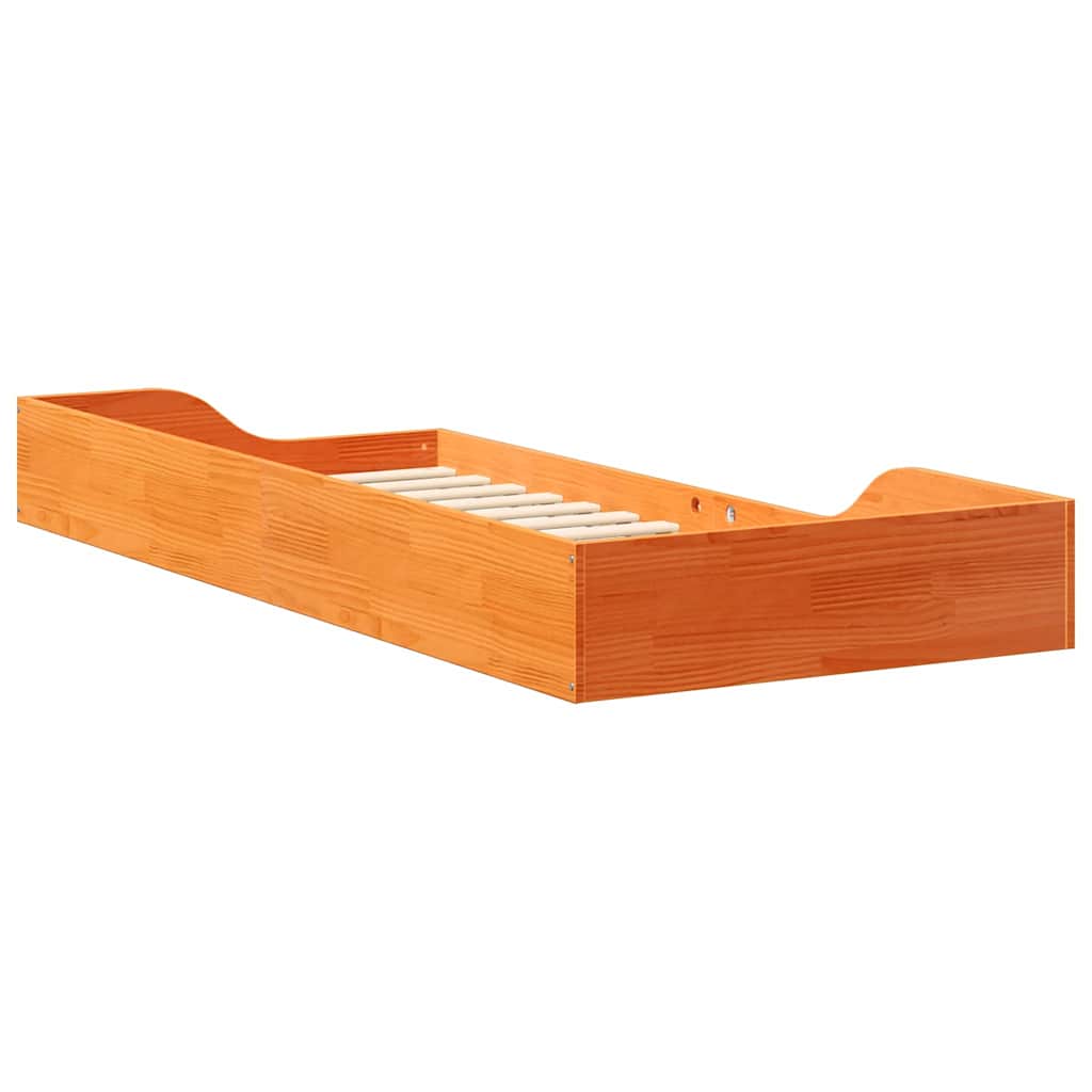 Sengestamme Vokset Brun 90 x 210 cm Massiv furu