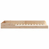Gulvbedramme Brun 100 x 210 cm Heltre furu