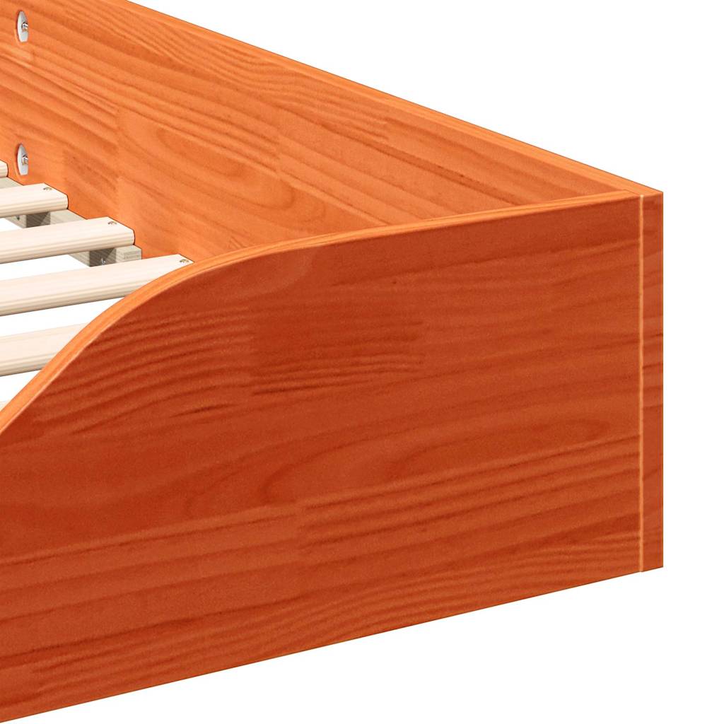 Sengestamme Vokset Brun 100 x 210 cm Massiv furu