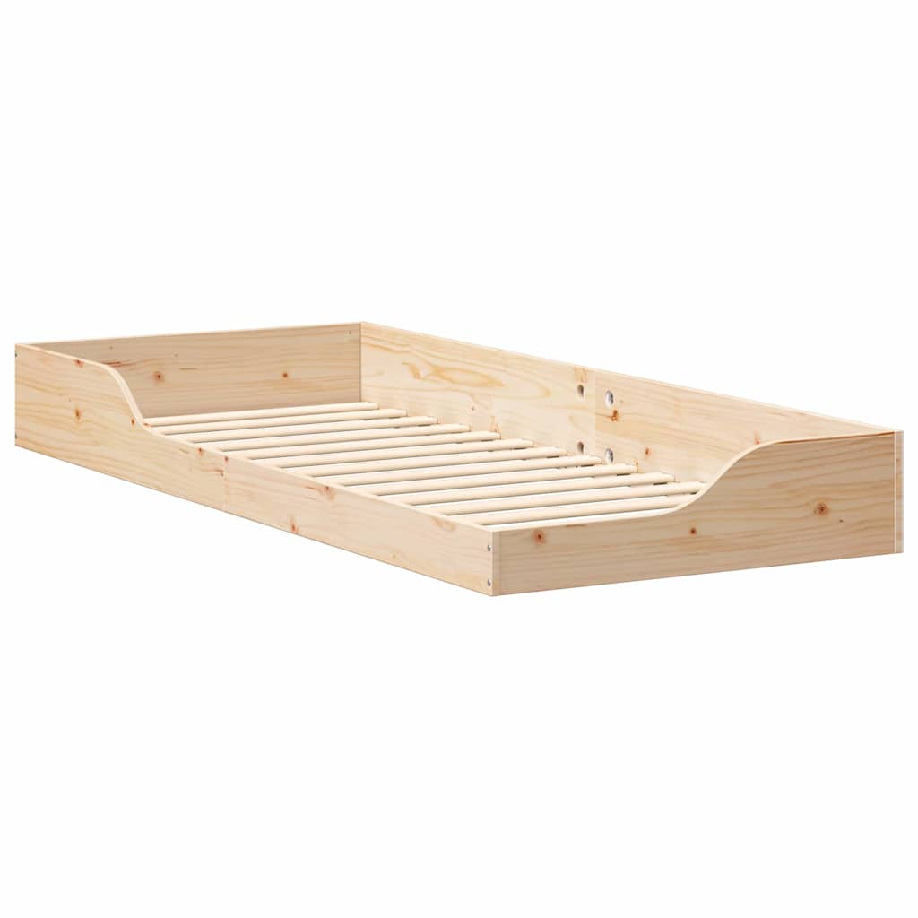 Sengestamme Brun 80 x 220 cm Massiv furu