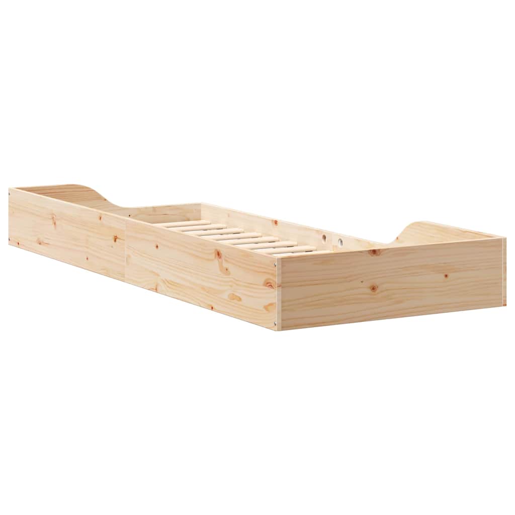 Sengestamme Brun 80 x 220 cm Massiv furu