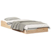 Gulvbedramme Brun 90 x 220 cm Heltre furu