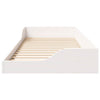 Gulvbedramme Hvit 100 x 220 cm Heltre furu
