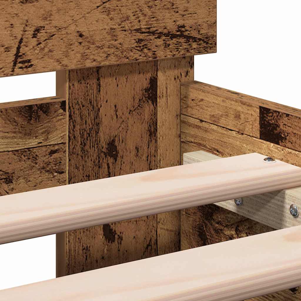 Sengestamme Gammelt tre 203 x 185 x 70 cm Konstruert tre