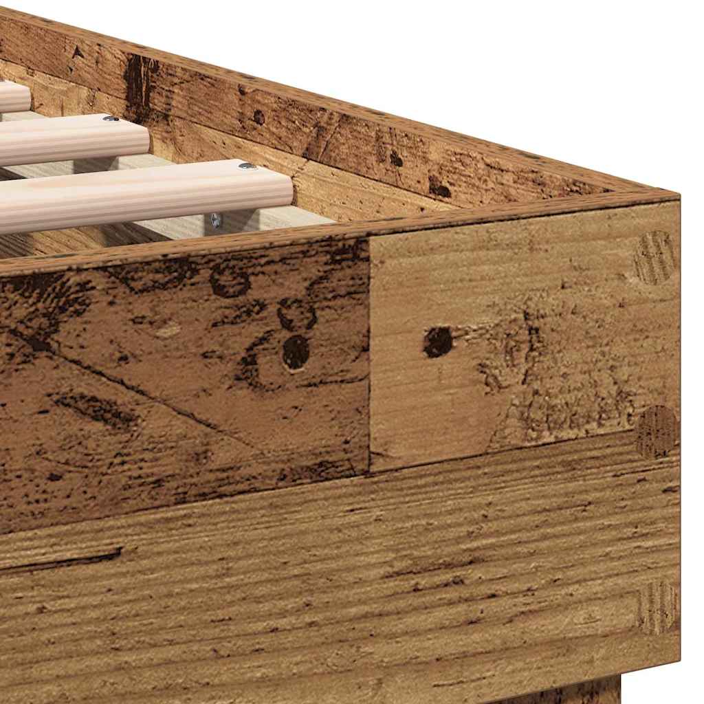 Sengestamme Gammelt tre 203 x 185 x 70 cm Konstruert tre