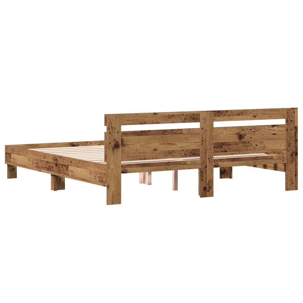 Sengestamme Gammelt tre 203 x 185 x 70 cm Konstruert tre