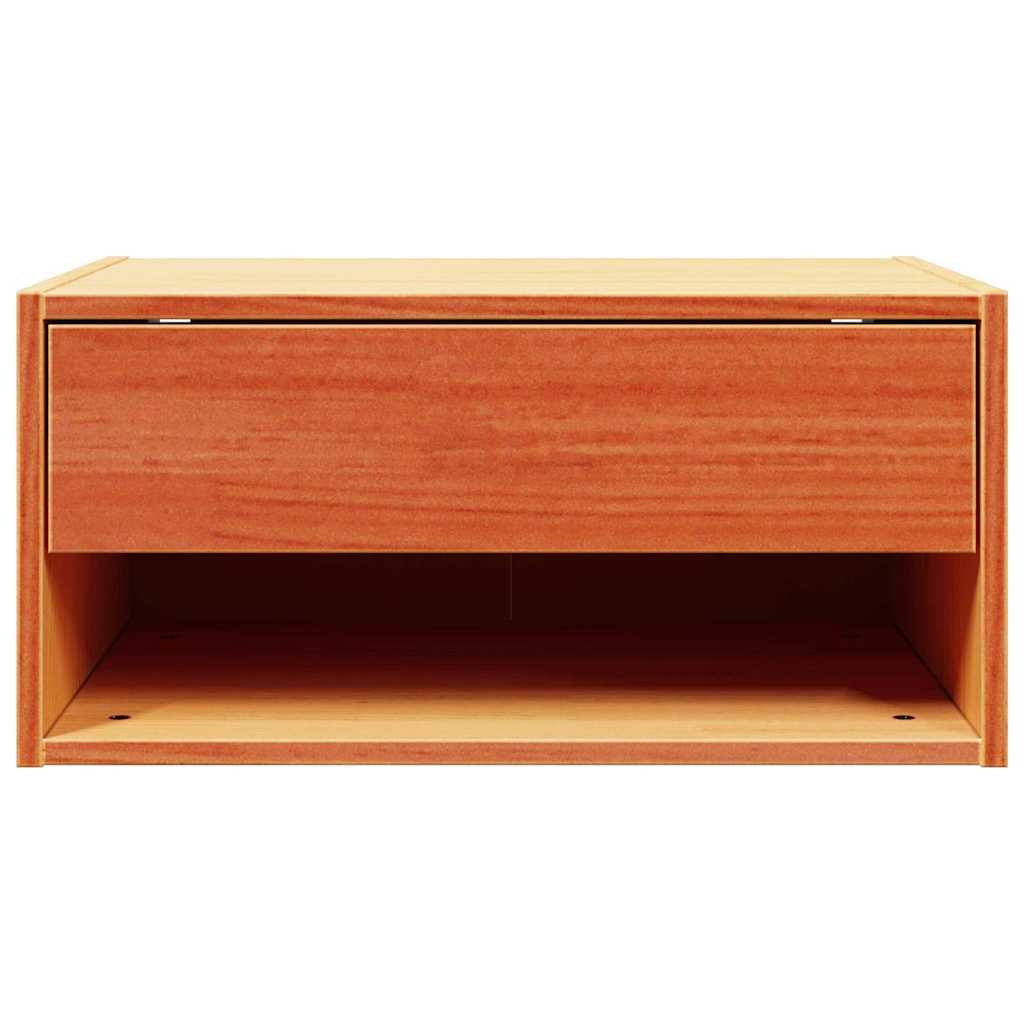 Nattbord med skuff Vokset Brun 50 x 32,5 x 24 cm Heltre furu