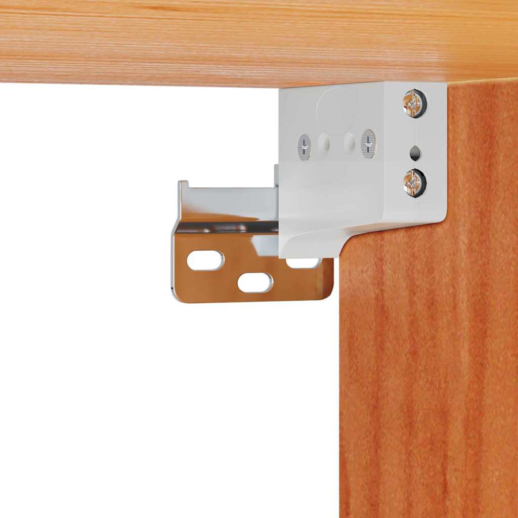 Nattbord 2 pcs Vokset Brun 50 x 32,5 x 24 cm Heltre furu
