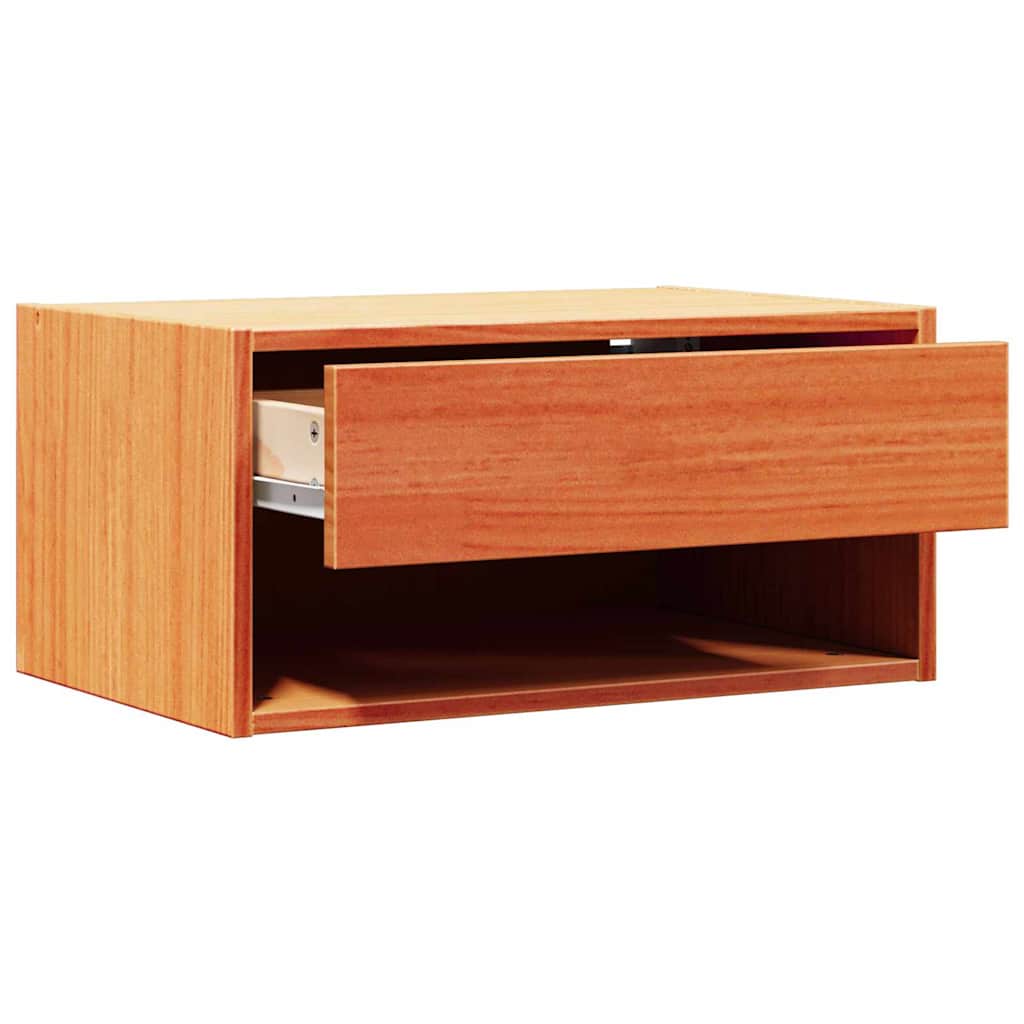 Nattbord 2 pcs Vokset Brun 50 x 32,5 x 24 cm Heltre furu