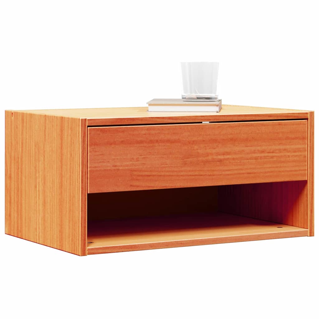 Nattbord 2 pcs Vokset Brun 50 x 32,5 x 24 cm Heltre furu