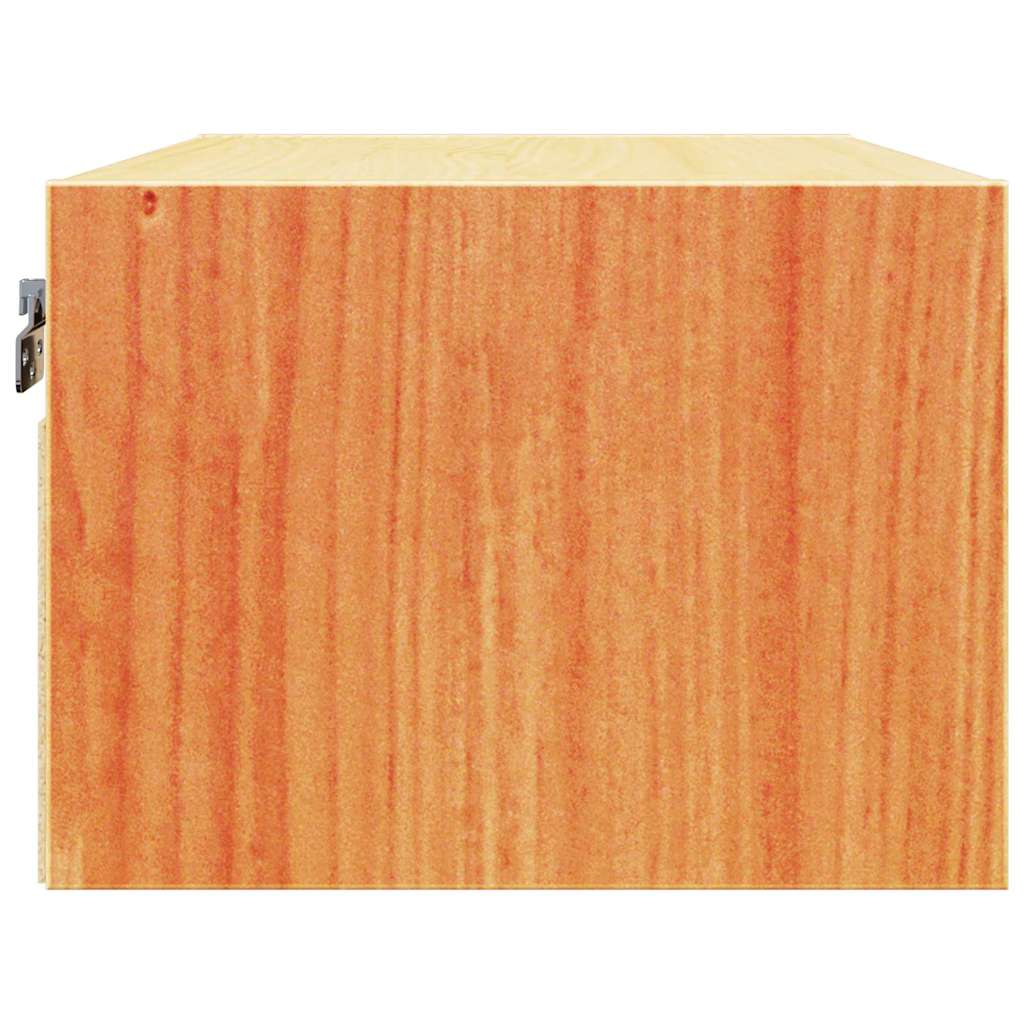 Nattbord 2 pcs Vokset Brun 50 x 32,5 x 24 cm Heltre furu