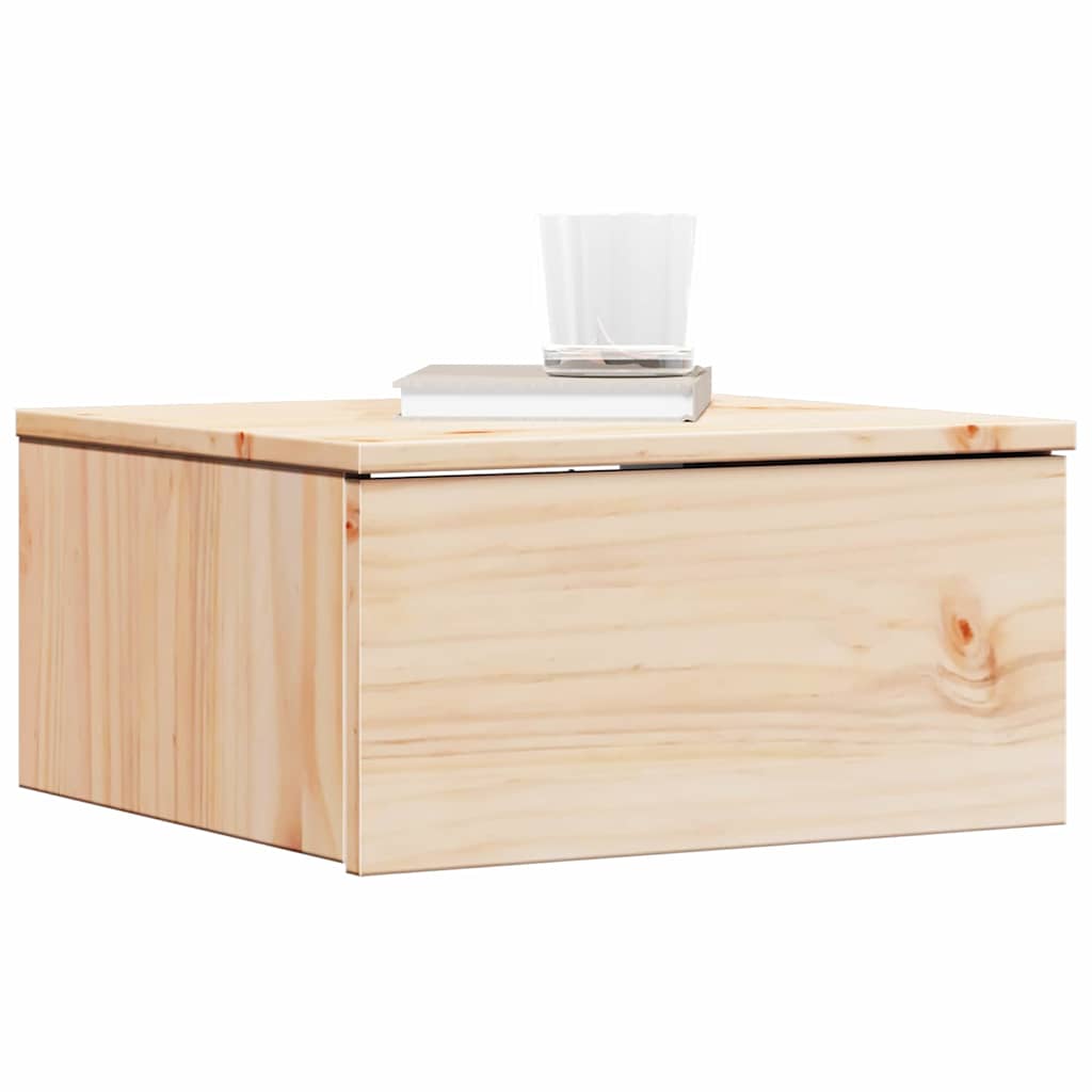 Nattbord med skuff 2 pcs Brun 37 x 35 x 18.5 cm Heltre furu