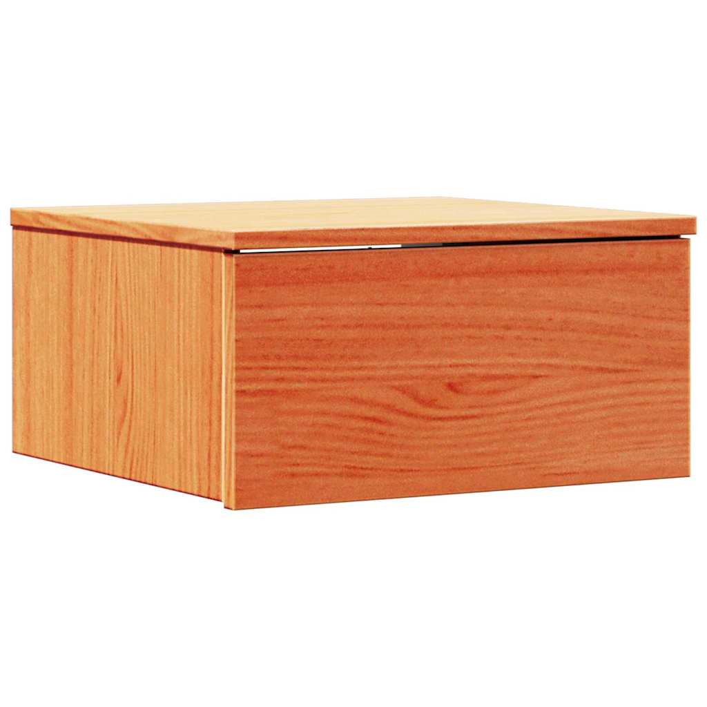 Nattbord med skuff Vokset Brun 37 x 35 x 18,5 cm Heltre furu