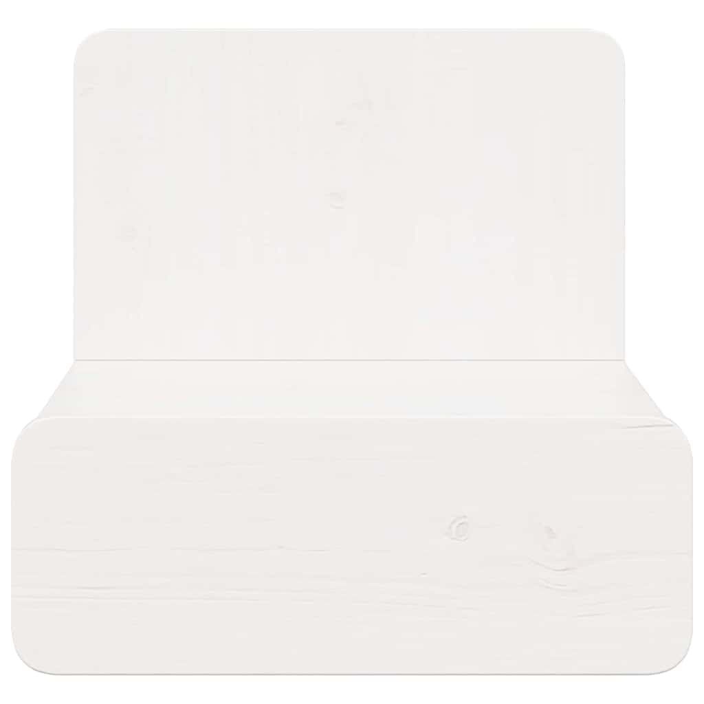 Nattbord med skuff Hvit 44 x 32,5 x 40 cm Heltre furu