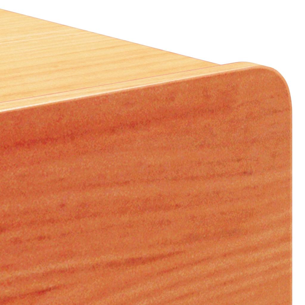 Nattbord 2 pcs Vokset Brun 44 x 32,5 x 40 cm Heltre furu