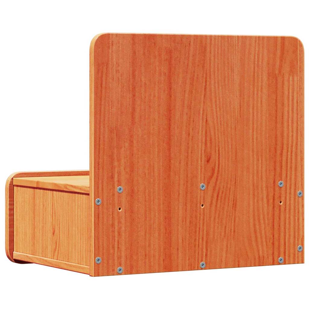 Nattbord 2 pcs Vokset Brun 44 x 32,5 x 40 cm Heltre furu
