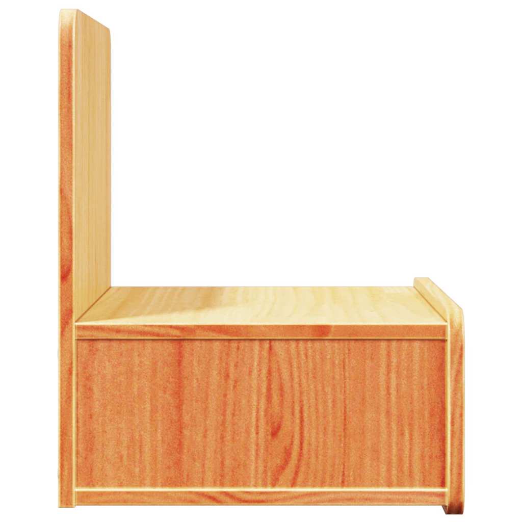 Nattbord 2 pcs Vokset Brun 44 x 32,5 x 40 cm Heltre furu