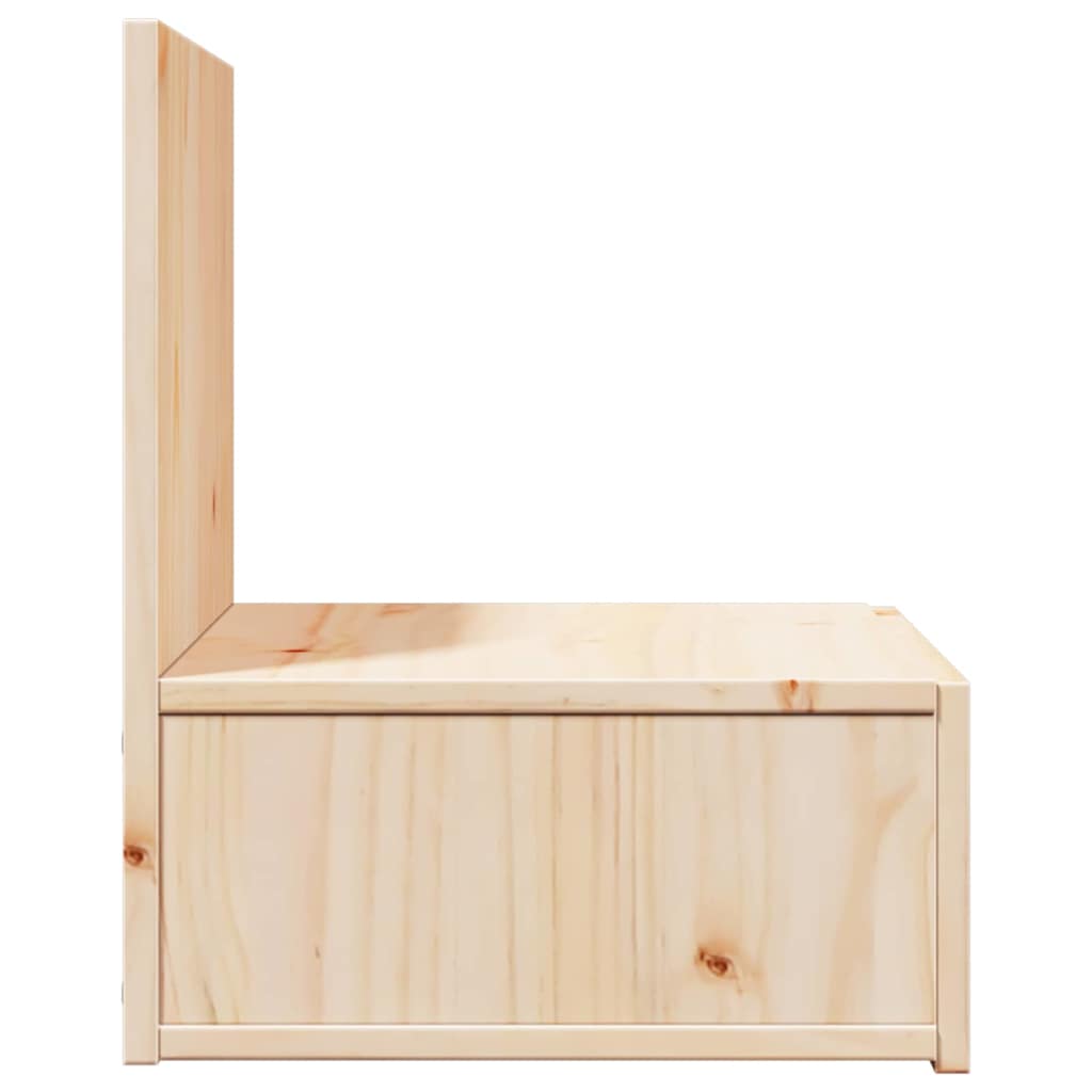 Nattbord med skuff Brun 42 x 32,5 x 40 cm Heltre furu