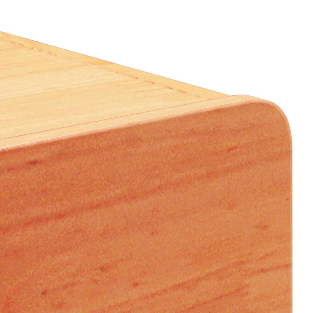 Nattbord 2 pcs Vokset Brun 39 x 34 x 16,5 cm Heltre furu