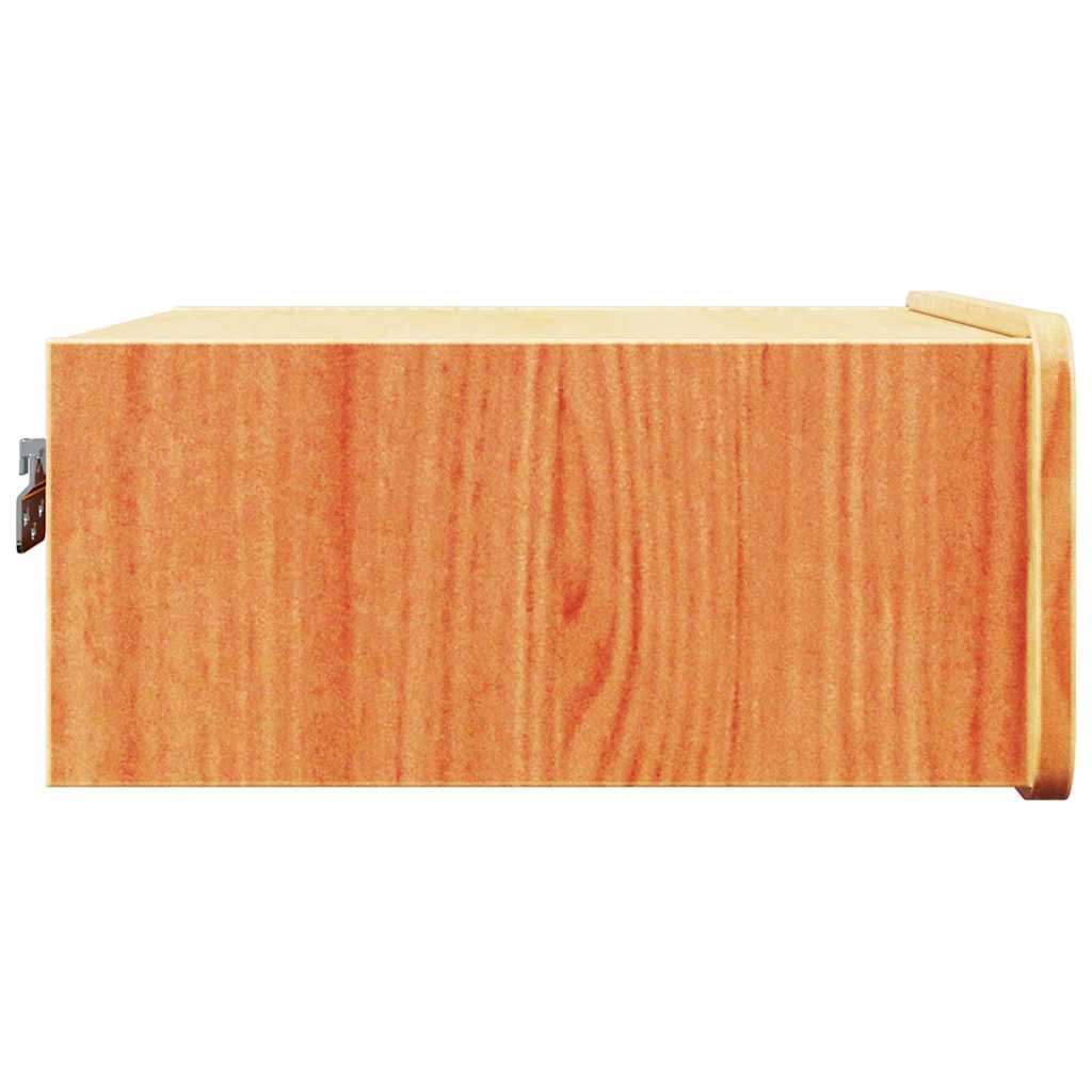 Nattbord 2 pcs Vokset Brun 39 x 34 x 16,5 cm Heltre furu