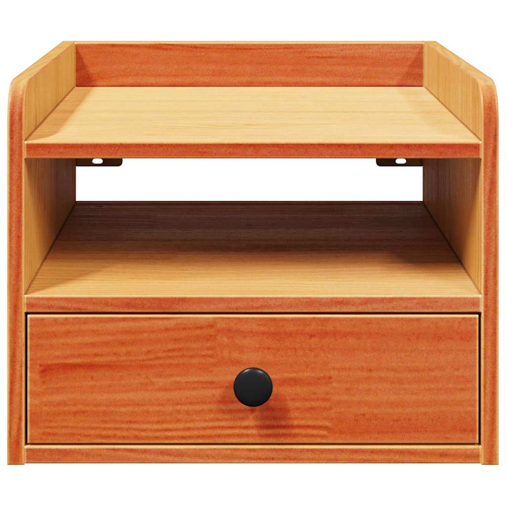 Nattbord med skuff Vokset Brun 38 x 36 x 29,5 cm Heltre furu