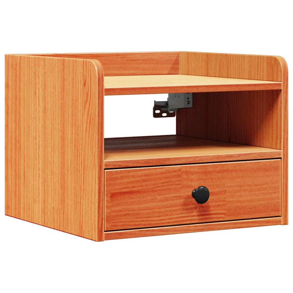 Nattbord 2 pcs Vokset Brun 38 x 36 x 29,5 cm Heltre furu