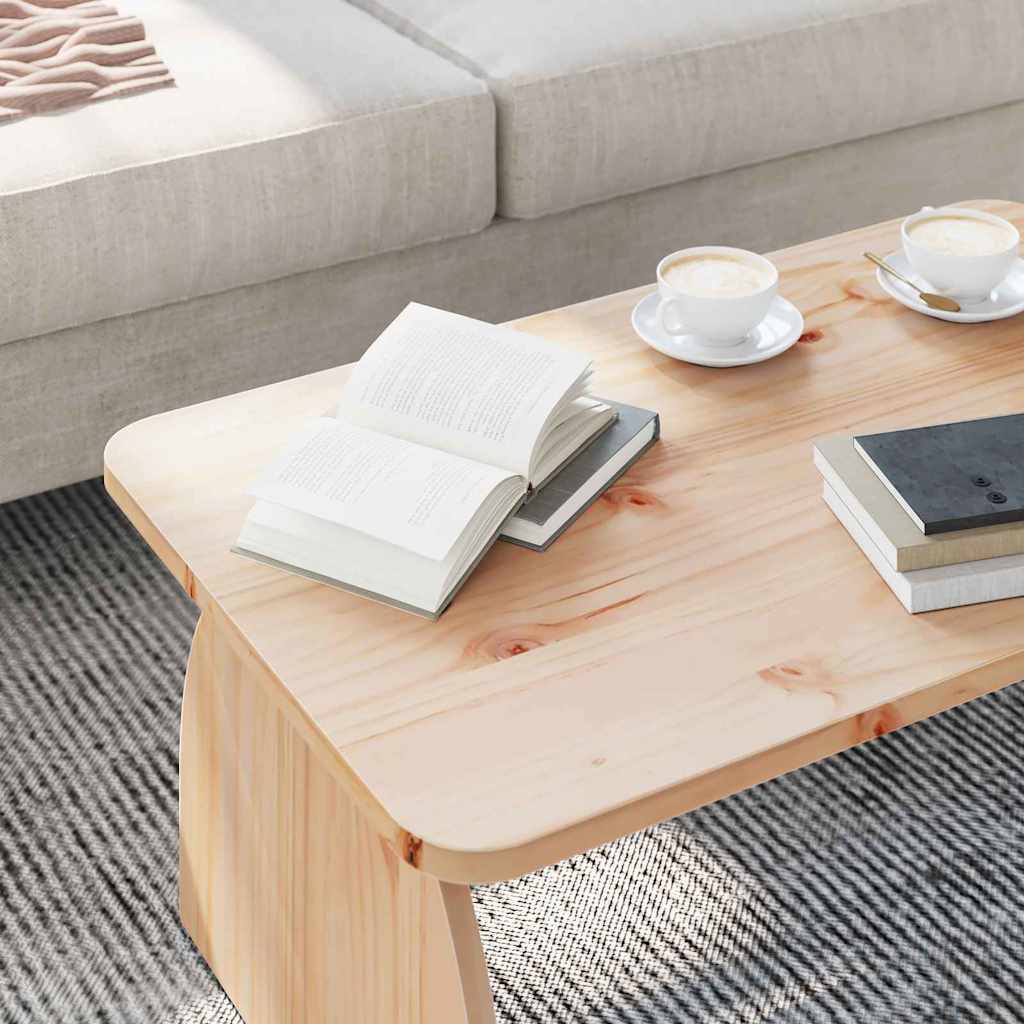 Kaffebord Naturlig 80 x 50 x 31 cm Heltre furu