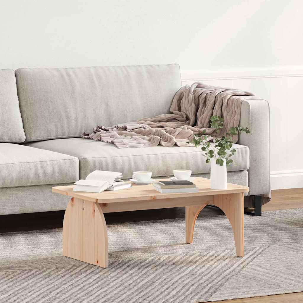 Kaffebord Naturlig 80 x 50 x 31 cm Heltre furu