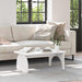 Kaffebord Hvit 80 x 50 x 31 cm Heltre furu