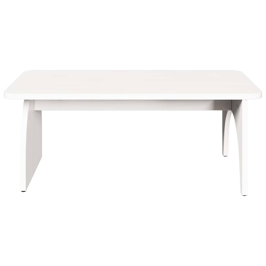 Kaffebord Hvit 80 x 50 x 31 cm Heltre furu