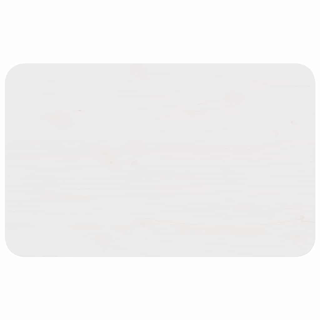 Kaffebord Hvit 80 x 50 x 31 cm Heltre furu
