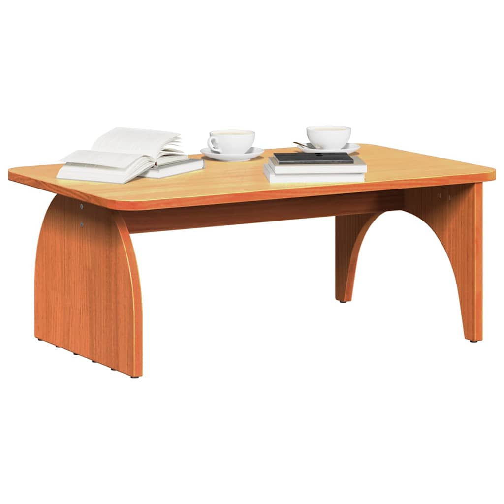 Kaffebord Vokset Brun 80 x 50 x 31 cm Heltre furu