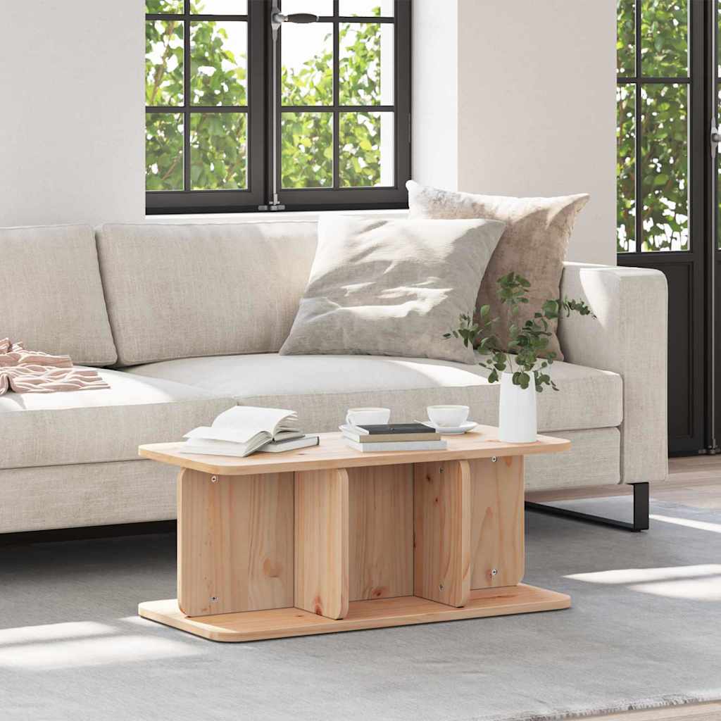 Kaffebord Naturlig 80 x 39,5 x 33,5 cm Heltre furu