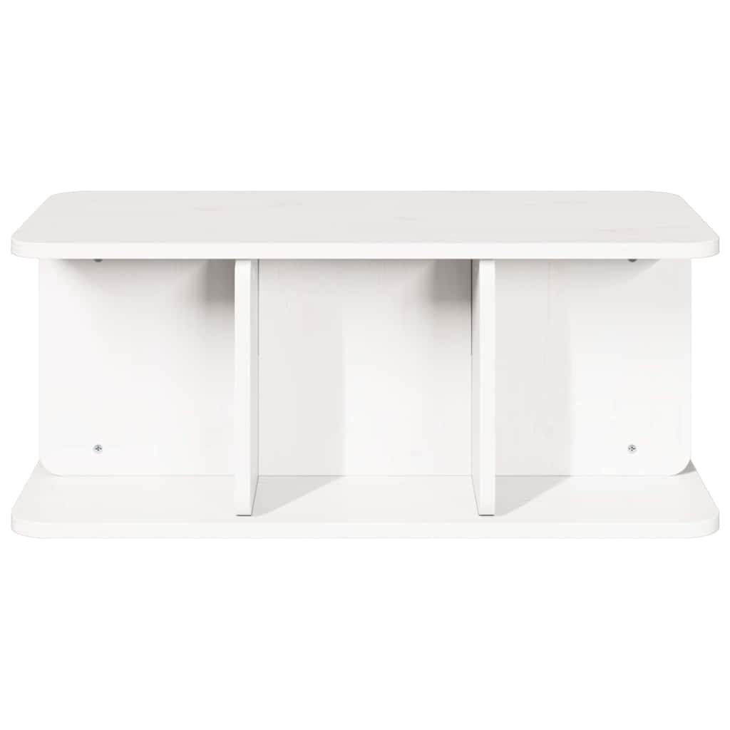 Kaffebord Hvit 80 x 39,5 x 33,5 cm Heltre furu