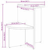 Sidetabell Naturlig 50 x 40 x 50 cm Heltre furu