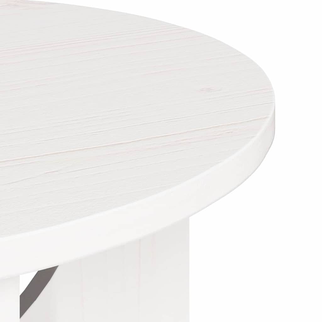 Kaffebord Hvit 50 x 50 x 35 cm Heltre furu