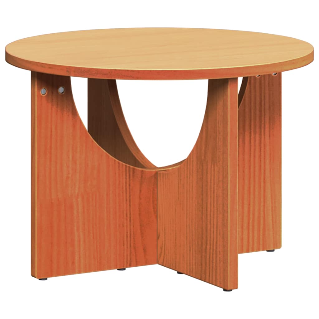 Kaffebord Vokset Brun 50 x 50 x 35 cm Heltre furu