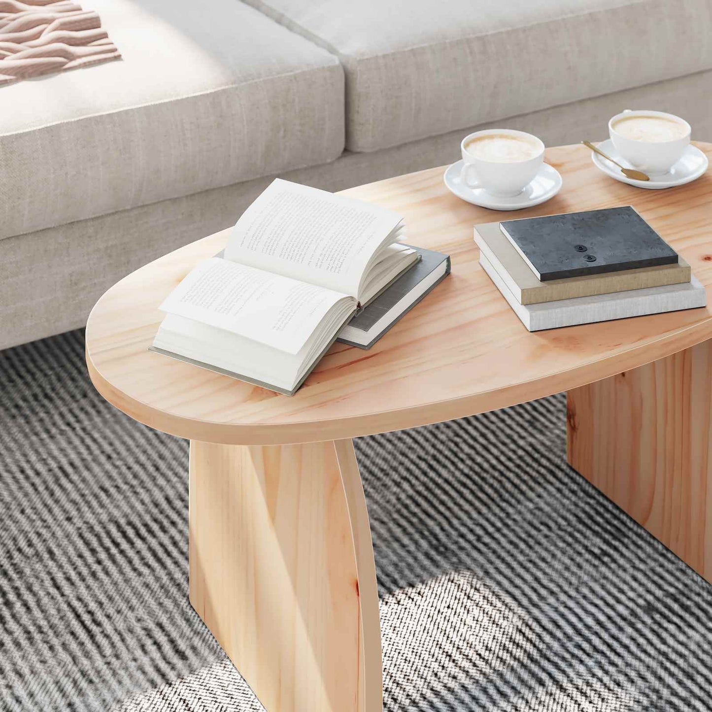 Kaffebord Brun 80 x 40 x 35 cm Massiv furu
