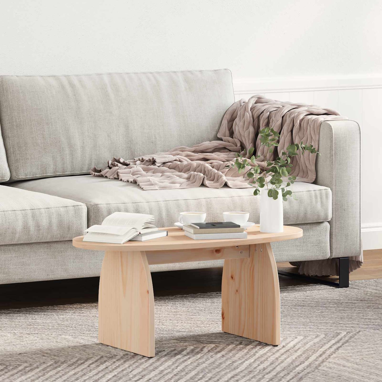 Kaffebord Brun 80 x 40 x 35 cm Massiv furu