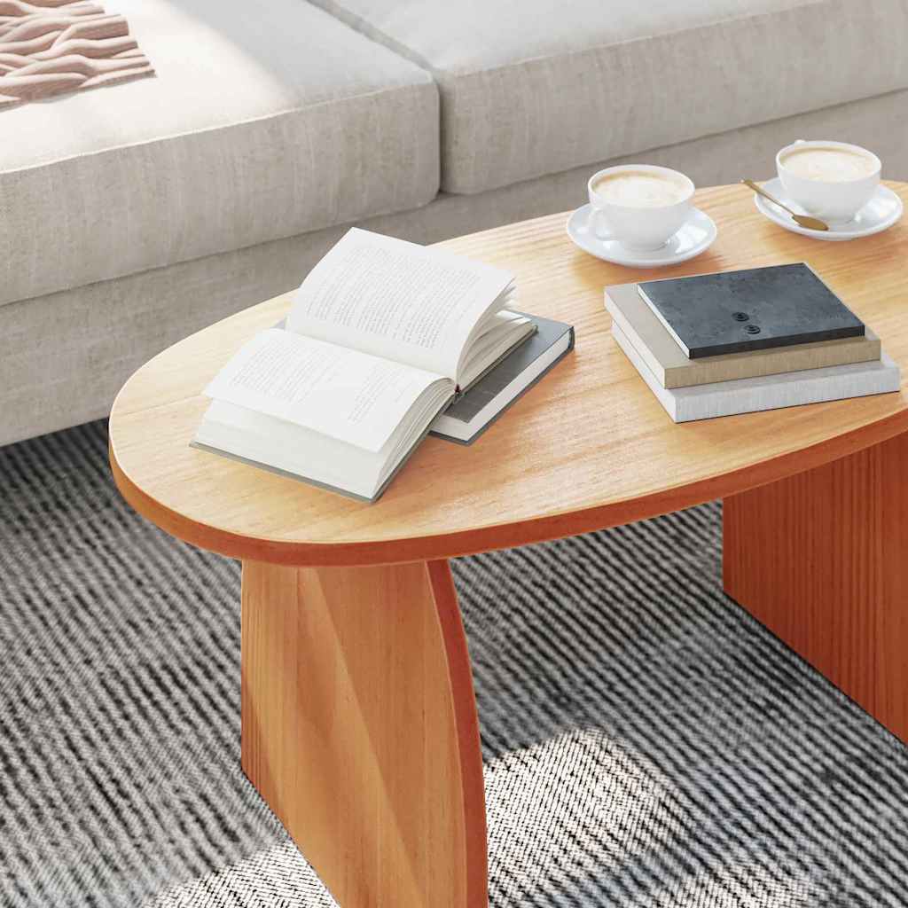 Kaffebord Vokset Brun 80 x 40 x 35 cm Massiv furu
