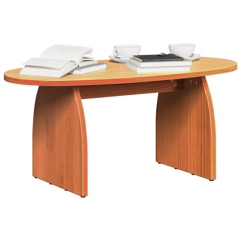 Kaffebord Vokset Brun 80 x 40 x 35 cm Massiv furu