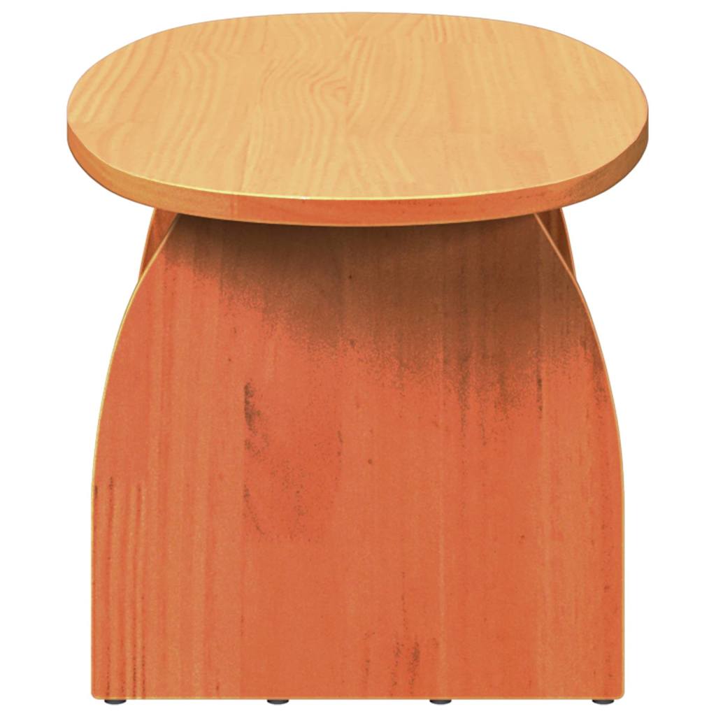 Kaffebord Vokset Brun 80 x 40 x 35 cm Massiv furu
