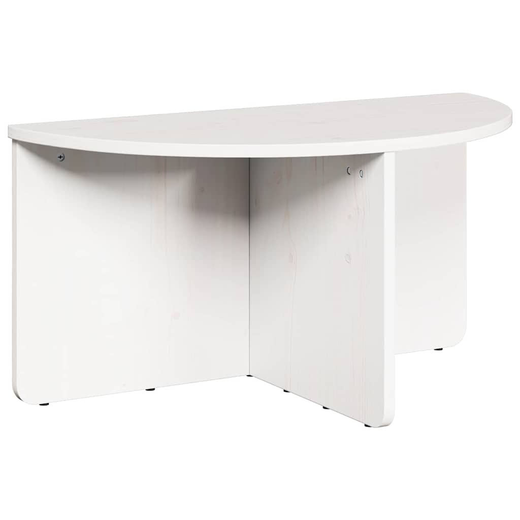 Kaffebord 2 pcs Hvit Heltre furu