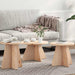Kaffebord 3 pcs Naturlig