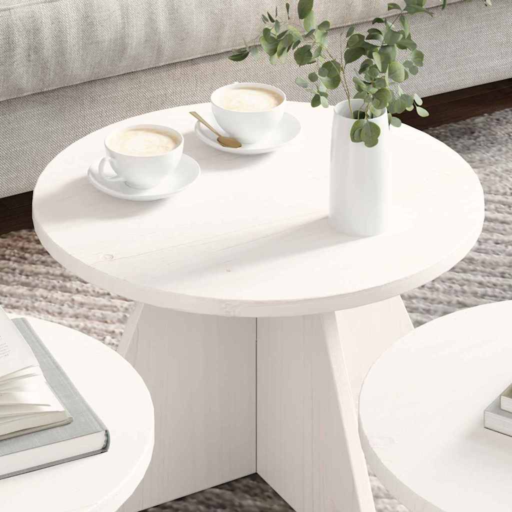 Kaffebord 3 pcs Hvit