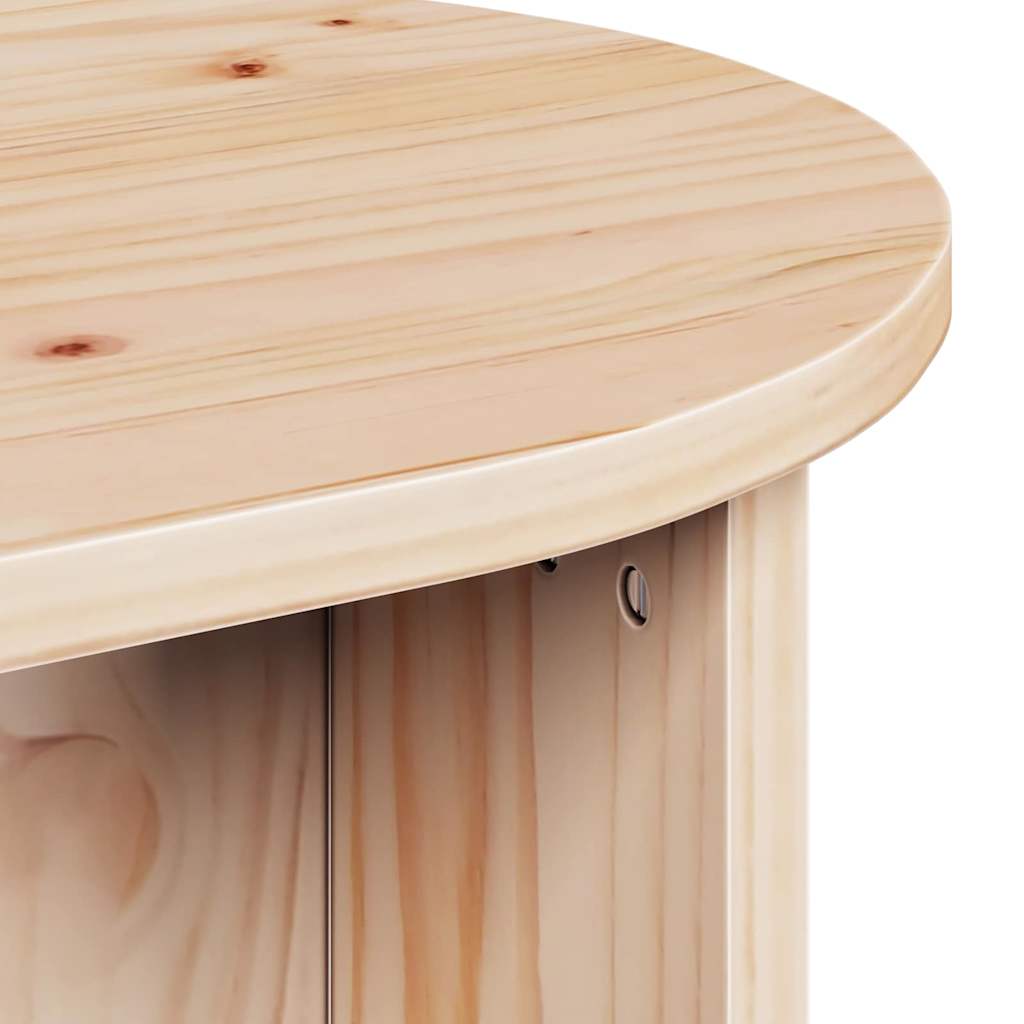 Kaffebord Naturlig 80 x 39,5 x 35 cm Massivt furutre