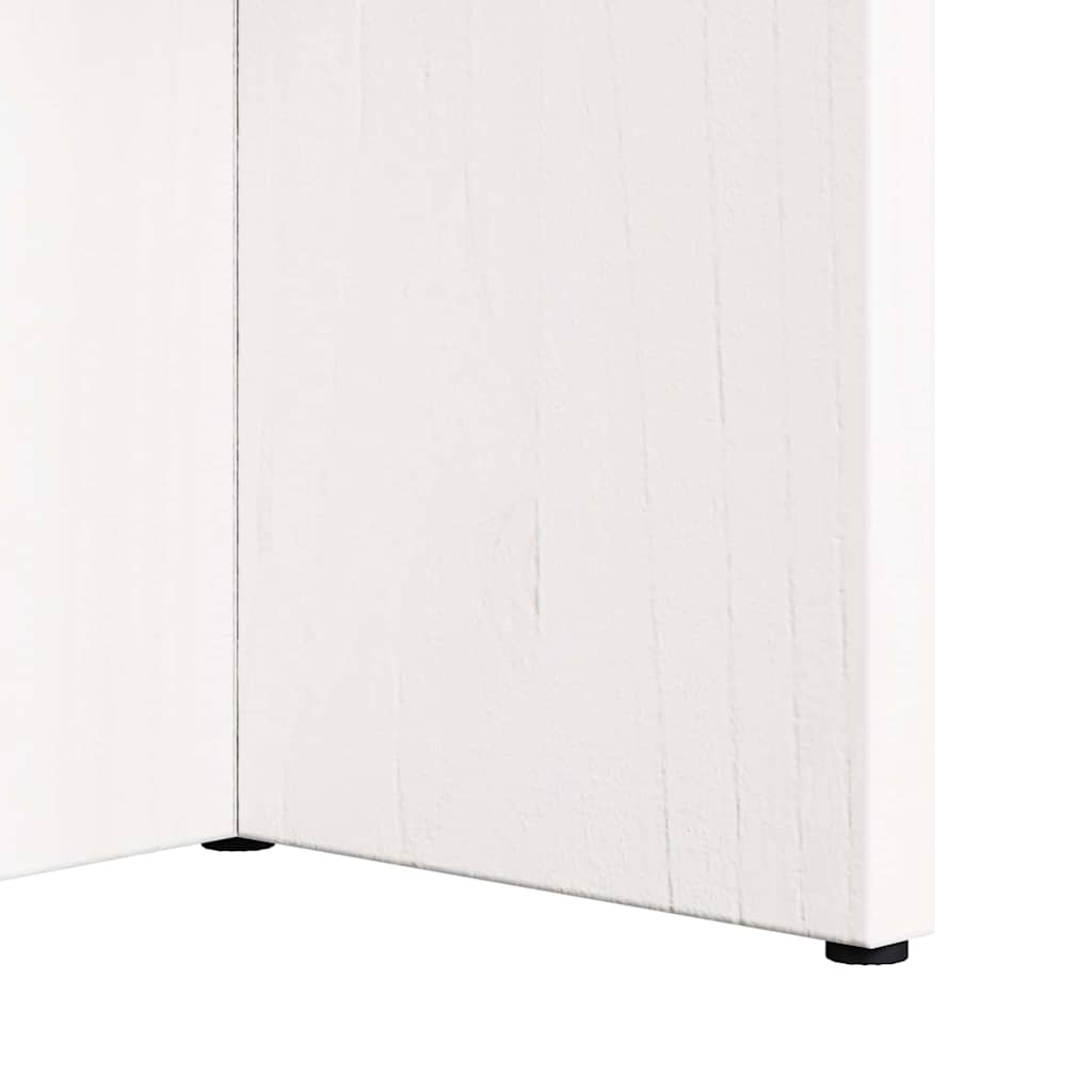 Kaffebord Hvit 80 x 39,5 x 35 cm Massivt furutre