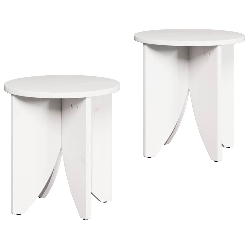 Kaffebord 2 pcs Hvit