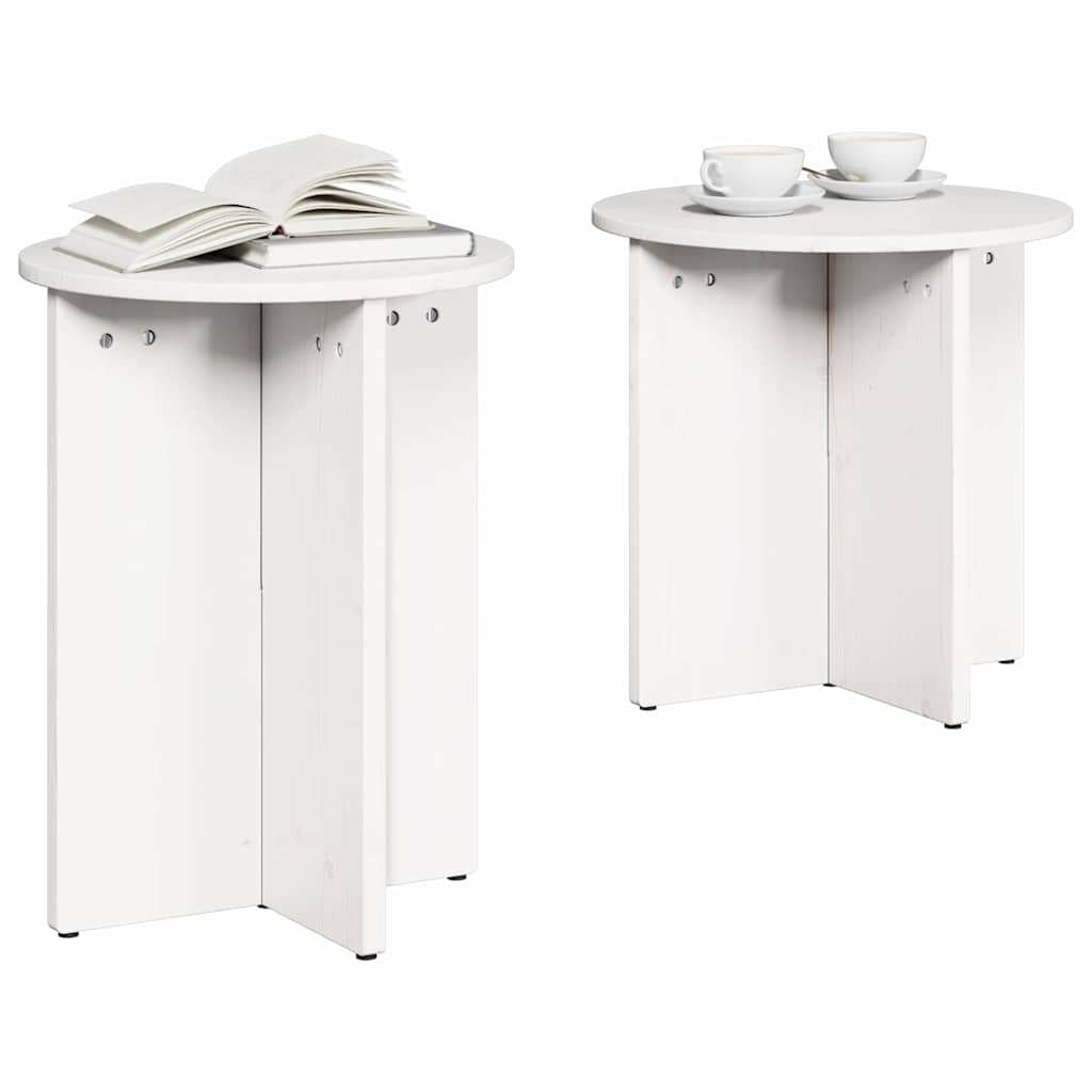 Kaffebord 2 pcs Hvit